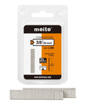 Hella Sturdy Three Eighths Inch 23 Gauge Pin Nails In 304 Stainless Steel Micro Headless Finish Nails For Nail Gun Trim Carpentry And Fine Woodworking Crafts 1500 Piece Pack in packaging.