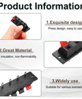 Four Way Spring Terminal Clip Push Release Connector Plate For Speaker Jacks And Diy Audio Upgrades Terminal Strip Block