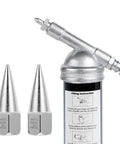 Five-Piece Steel Grease Nozzle Replacement Tips Kit For Equipment And Machinery, Pro-Grade Heavy-Duty Grease Sprayer Coupler