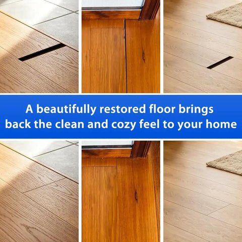 Heavy Duty Floor Gap Fixer Tool Sporting Dual Suction Cups And A Forty Five Degree Hammer Face For Laminate Vinyl Fixes shown restoring gaps.