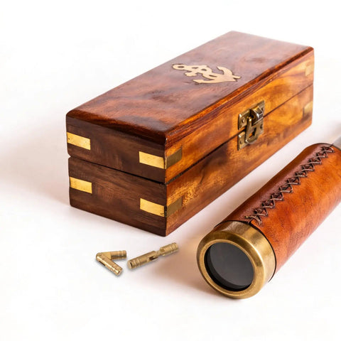 Wooden keepsake box with brass accents and Brass Invisible Hinges For Keepsake Boxes And Wooden Box Projects 1.18 Inch Cylinder Barrel Design Corrosion Resistant Seamless Look Ideal For Craft And Jewelry Box Making 10 Pack on display.
