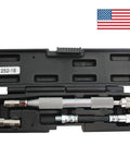 Grease joint rejuvenator kit in a black plastic case with knurled metal tools and fittings