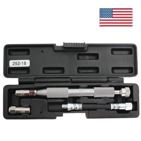 Grease joint rejuvenator kit in a black plastic case with knurled metal tools and fittings