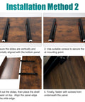 Installation method details for Smooth As Butter Undermount Drawer Slides With Bottom Mount Rails for easy cabinet use.