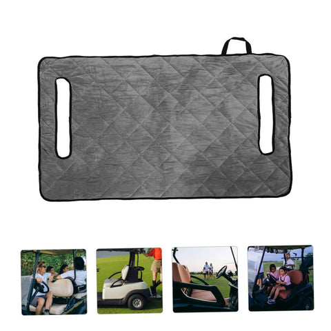 Golf Cart Seat Cover Protector Easy Install Durable Outdoor Seat Cover For Golf And Sightseeing Carts, grey fabric