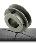 Beefy Double Groove 2.5 Inch V Belt Pulley With 1 Inch Bore Fixed Bore And One Quarter Inch Keyway Cast Iron 2 Groove Sheave