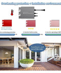 Overheating protection steps for 700W Grid Tie Micro Inverter With MPPT Pure Sine Wave Output For Home Solar System