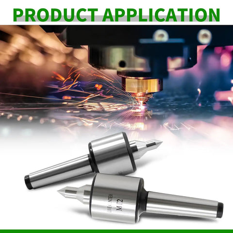 MT3 60 Degree CNC Revolving Live Center High Precision 0.0002 Inch For Lathe Wood And Metal Turning, Ideal For High Speed Lathes And CNC Lathes, Carbon Steel Construction