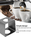 Durable Stainless Steel Coffee Drip Rack And Filter Cup Holder Station with two coffee cups brewing.