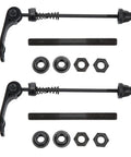 Bike Quick Release Skewer Set 1 Pair Front 120mm MTB Road Wheel Axle Aluminum Alloy Hollow Shaft With Springs End Caps