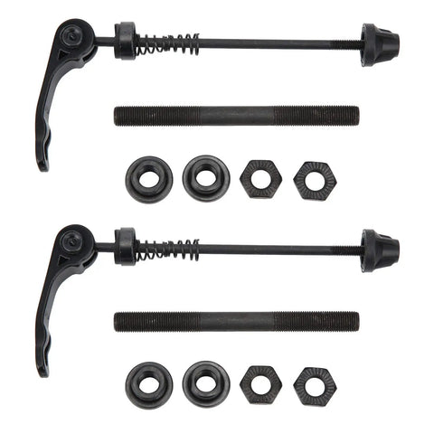 Bike Quick Release Skewer Set 1 Pair Front 120mm MTB Road Wheel Axle Aluminum Alloy Hollow Shaft With Springs End Caps