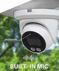5MP TVI Turret Dome Security Camera With Night Color Vision, Weatherproof IP67 Outdoor, 4 In 1 AHD CVBS CVI TVI, 2.8mm Fixed Lens