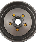 Built To Rock 10 X 2-1/4 Inch Trailer Brake Drum And Hub Assembly For 3500 Lbs Axle showing front view with 5 bolt holes.
