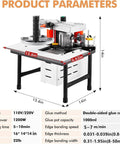 Portable Edge Bander Machine With Curve And Straight Sealing Adjustable Speed Double Sided Gluing Lightweight On The Go Tool