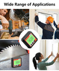 Badass Magnetic Digital Angle Gauge With Crisp Backlit Screen For Tough JobSites No Sweat Precision Inclinometer used in carpentry and framing