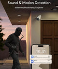 Security camera alerting on phone; Outdoor Security Camera 1080P For Your Home Weatherproof IP66 With Night Vision Two Way Audio Motion Alerts