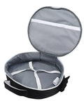 Open Dive Gear Regulator Bag With Foam Padding, Marine Animal Design Organizer Case showing interior mesh storage and straps