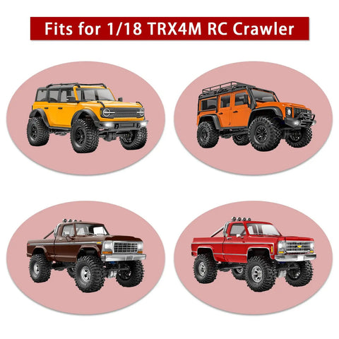 Steel 12T And 24T Pinion Gear And Differential Helical Gear Set For TRX4M Bronco Defender K10 F150 One Eighteen RC Crawler