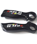 Dope Carbon Mountain Bike Bar Ends 22.2mm Ergonomic Handlebar Ends For MTB, 3K Gloss Carbon Fiber With Aluminum Cap, Lightweight, Durable End Caps