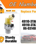 Nissan Altima Electric Hydraulic Power Steering Pump Assist Motor Assembly Low Noise For Smooth Steering Image