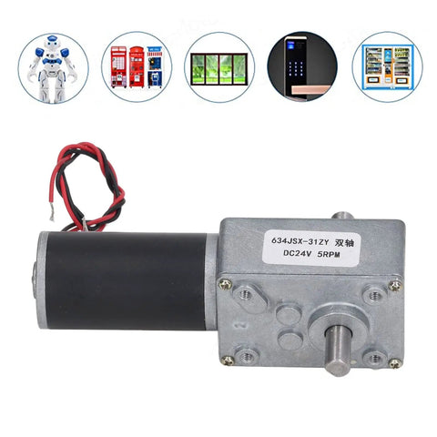 Heavy Duty High Torque DC Motor Boasts An Aluminum Alloy Casing And Does The Heavy Lifting At 30 Kgf Cm While Delivering Badass Performance For Fast Office Automation Upgrades Every Single Time.