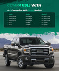 3 Inch Front And 2 Inch Rear Leveling Lift Kit For Ram 2500 2011 3500 2011 Dodge Ram 1500 2002 2008 Ram 2500 2003 2010 Ram 3500 2003 2010 Off Road Ready Easy Install Durable Steel Construction compatibility chart with truck image.