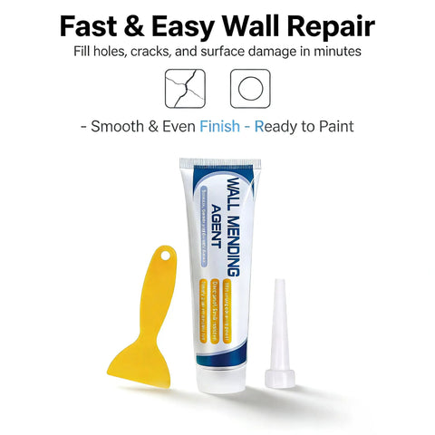 Drywall Repair Kit With Scraper For Quick Hole And Crack Fix, Wall Patch Kit With Fast Dry Spackling Paste For Interior Walls