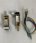 Awesome DIY Balance Car Motor DC Gearbox GA12-N20 with two motors and multi-colored wires for robotics and control systems.
