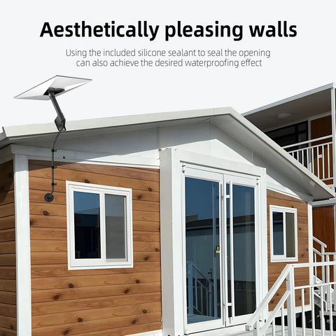 Cable Routing Kit For Wall Pass Through With Three Quarter And Five Sixteenth Inch Drill Bits, grommets, and silicone sealant on wooden house