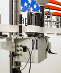 Heavy Duty Compact Modular Label Applicator Built Tough For Relentless Shifts Runs Smooth And Places Labels On Point Daily viewed from the side.