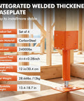 Heavy Duty Screw Jack Posts Level Floors Like A Boss With Rock Solid 24000 Lb Capacity Adjustable 4X4 House Foundation Supports with baseplate