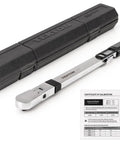 3/8 Inch Drive Torque Wrench With 72-Tooth Split Beam, Accurate 20 to 100 ft-Lb Range, Includes Case And Handy Manual