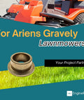 Heavy Duty Flanged Bushing Compatible With Ariens And Gravely Lawnmowers Rock Solid Oem 5502200 showing bronze color and design.
