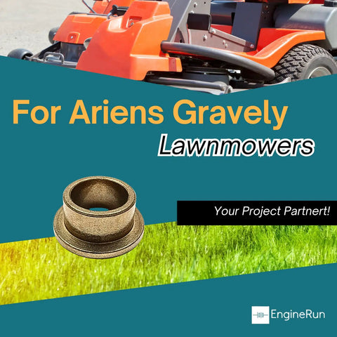 Heavy Duty Flanged Bushing Compatible With Ariens And Gravely Lawnmowers Rock Solid Oem 5502200 showing bronze color and design.