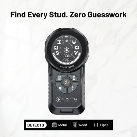 No Sweat Heavy Duty Multi Mode Stud Finder And Wall Scanner For Fast Wood Or Metal Scanning Features A Bright Digital Screen And Super Comfort Grip Design