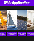 Uillcuet cotter pin kit collage banner showing machinery, transportation, solar energy, and home decor industries.