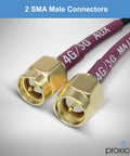 Slick Hardcore Low Profile Mimo 4G 5G Omni Directional Screw Mount Puck Antenna For Verizon At And T Mobile Modem Boost With Sma Jack Vandal Resistant Design with 2 SMA male connectors.