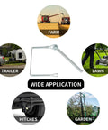 Two Pack Square Trailer Pins One Quarter Inch By Four Inch Heavy Duty Hitch Pins For Farm Trailers Towing And Lawn Equipment application