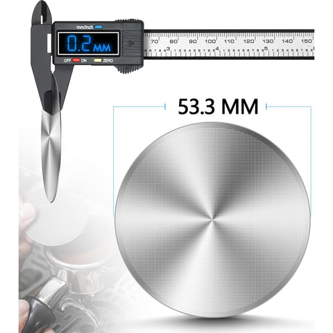 3-pack stainless steel espresso puck screens, 53.3mm dia, 0.2mm thick for Breville/Ninja Cafe Luxe portafilter