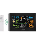 Wireless Color Weather Station With Digital Forecast And Trend Arrows Monitors Indoor And Outdoor Temperature And Humidity Auto Daily High And Low Records No Fuss Setup For Real Time Weather Updates display and sensor