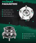 Pair Of Front Wheel Hub And Bearing Assemblies Replacement For Hyundai Sonata 2015-2019, Tucson 2016-2019, Cadenza 2017-2019