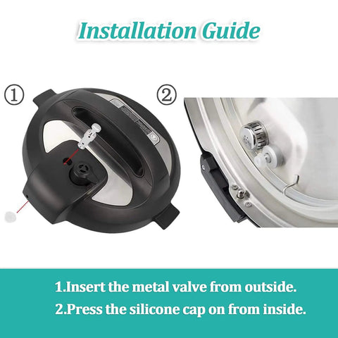 Steam Release Handle Replacement Kit For Instant Pot Duo And Duo Plus Series with installation guide and parts.
