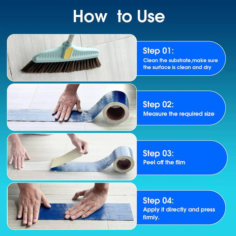 How to use Built Tough Blue Waterproof Duct Tape For Pool Cover Repair And Patch Jobs, UV Resistant Butyl Sealant Tape