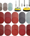 All In One Pro Grade Sanding Discs Kit With 2 Inch And 3 Inch Backer Pads Includes 100 Pieces Of 3 Inch Discs