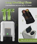 Green Beam Laser Level With Self Leveling, Pro Grade Brightness Cross Line, Adjustable Brightness, 120 Degree Projection, Magnetic Bracket, Carrying Case, Battery Included For Picture Hanging, DIY Projects, And Wall Installations. 11h battery compartment