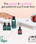 Green Flash Slim LED Nail Gel Kit With 24W Lamp And Complete Set Base Coat Top Coat Poppy Red Pink Polish Remover Clips Uv Light Ideal At Home Mani Gift For Women