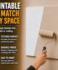 Built Tough Spring Access Panel 10x10 Inch For Ceiling And Drywall Snap Right In White Cover Plate For Plumbing And Electric Wires No Sweat Install Abs Plastic Patch being painted to match wall color.