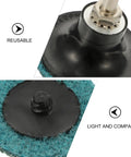 Close-up of abrasive wheel from 35 Piece Sanding Disc Polishing Kit With Handle Aluminum Oxide Abrasive Wheels And Pro Grade High Hardness Resin.