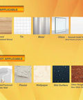 Clear Wire Wall Hooks With Removable Adhesive Strips No Damage Hacks For Ultimate Organization applicable and non-applicable surfaces overview