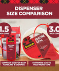 Secure Seal Packing Tape For Shipping And Moving, 1.88 Inch Wide By 54.6 Yard Long, 6 Pack, dispenser size comparison